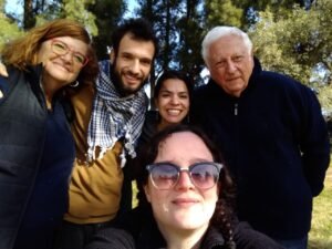 2019, Zumerland, "Plantar un libro": Ana Diamant, Gadi Fredzon (director Zuemerland Febrero), Sara Ramayo (equipo CeDoB 2019), Osvaldo Kirzner, Gabriela Horestein (equipo CeDoB).