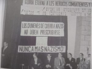 El "Haimo" dando su discurso alusivo, década del 60.